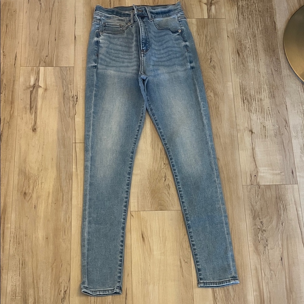 Express Blue Denim Skinny Jeans